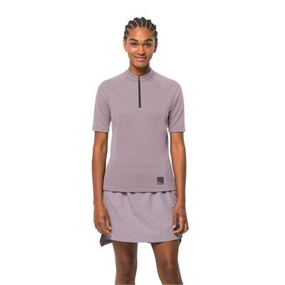 Jack Wolfskin Bike Commute Hz T W Synthetic Fiber T-Shirt Shortsleeve Quail G...