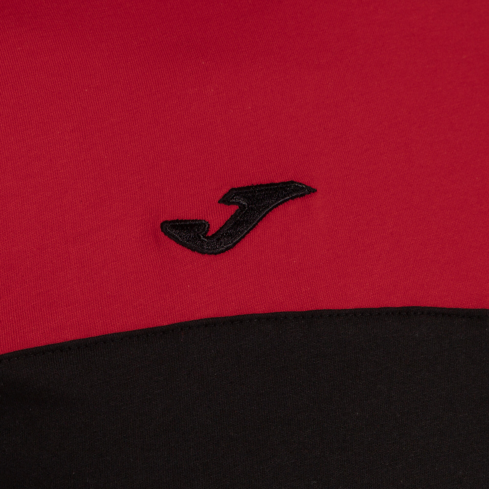 Camiseta Manga Corta Fútbol Hombre Joma Crew V Negro 3/3