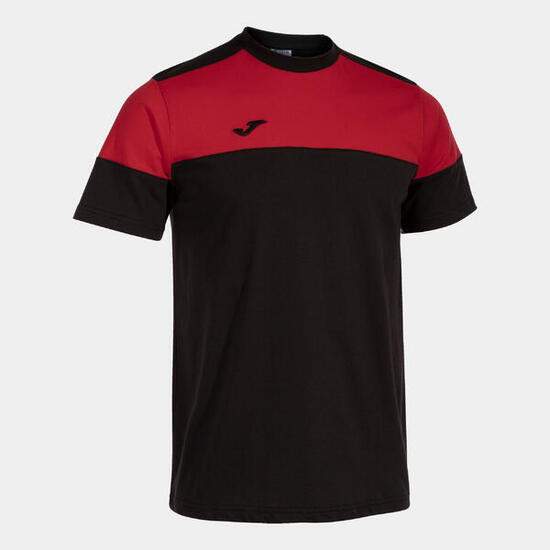 Camiseta Manga Corta Fútbol Hombre Joma Crew V Negro