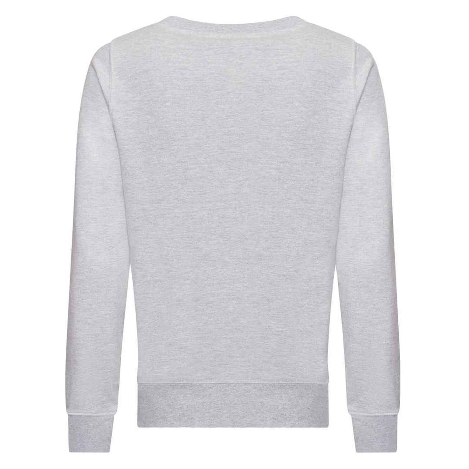 Womens/Ladies Heather Sweatshirt (Heather Grey) 2/2