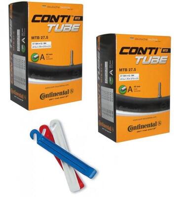 Continental 2x Conti Schlauch MTB 27.5 27.5x1.75/2.40 Zoll 47/62-584 AV 40mm ...