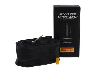 Camera D'aria bici Pirelli Sportube 26/27.5 X 2.1/2.4 ETRTO 52/60-559/584 Prest