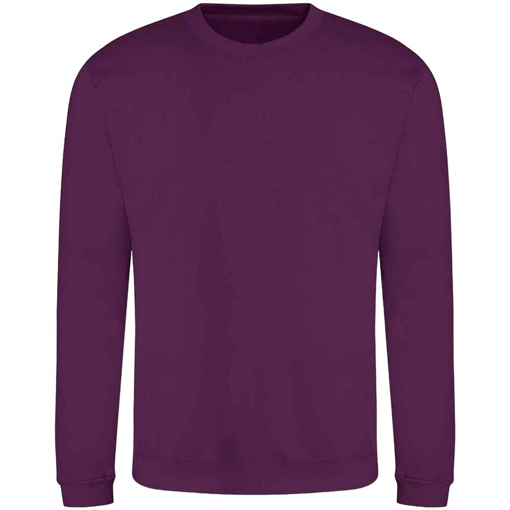AWDIS Adults Unisex Just Hoods Sweatshirt (Plum)