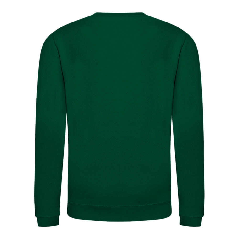 Just Hoods Pullover Sweatshirt, unifarben Kinder Flaschengrün 2/2
