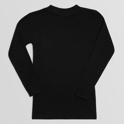 T-shirt chaud manches longues col semi-cygne