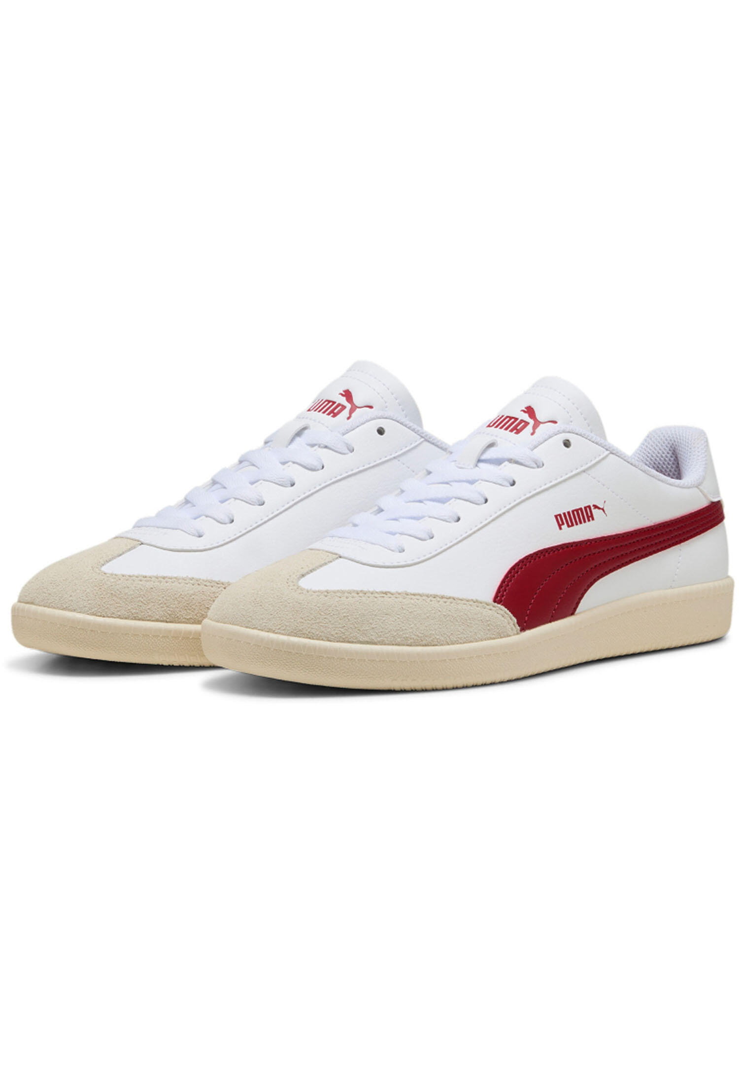 PUMA Puma 9-T Unisex Sneaker Turnschuhe 398174 14 weiss Rot