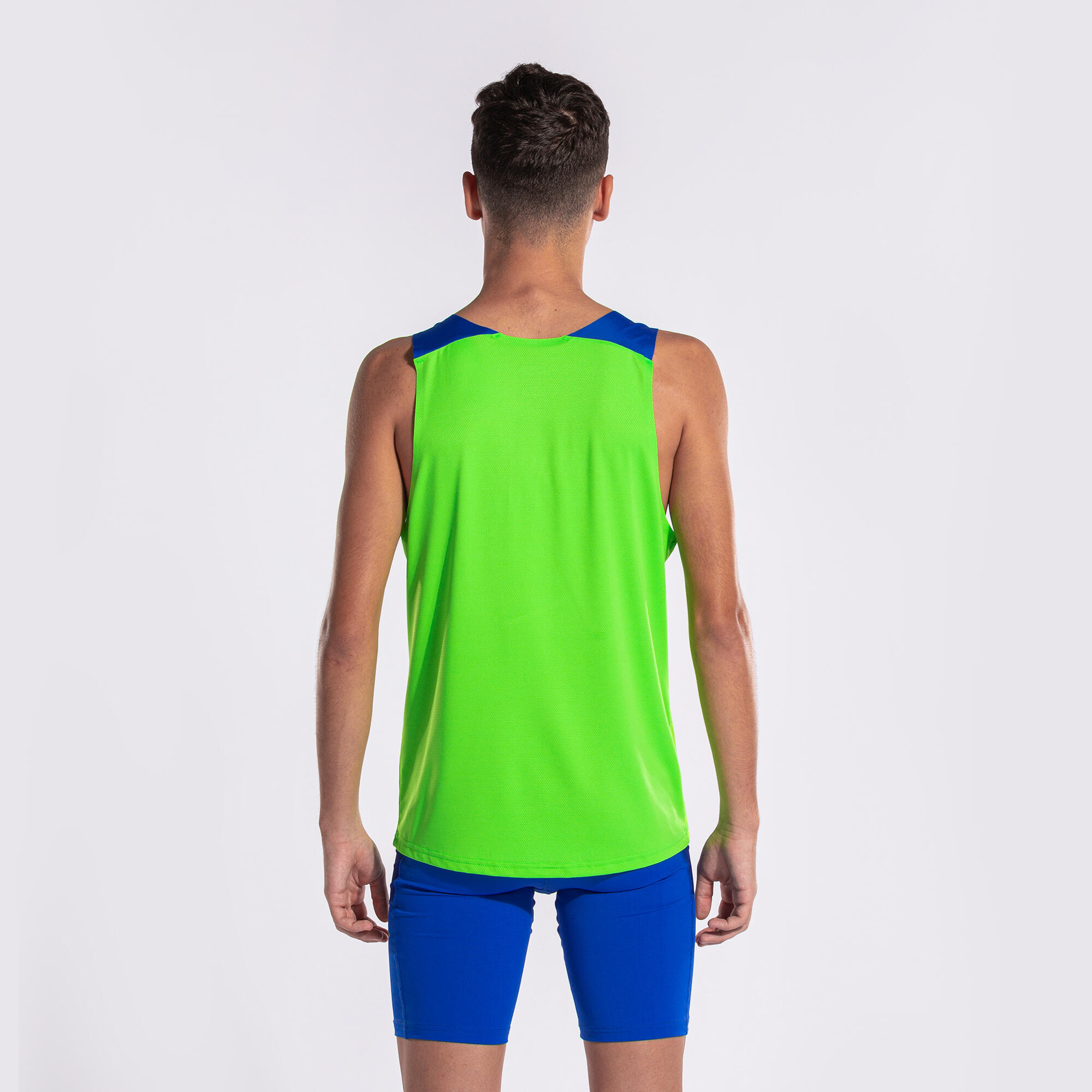 Camiseta Sin Mangas Running Niños Joma Elite X Verde Flúor 4/7