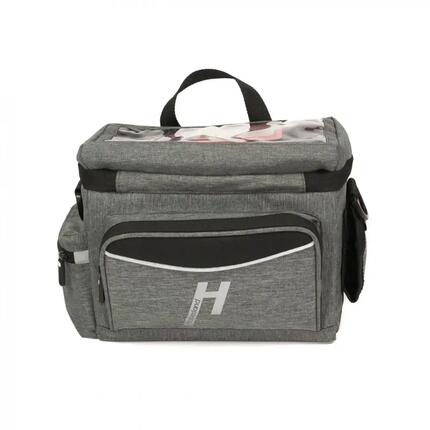 Haberland Lenkertasche 8l Max grau - praktische Lenkertasche mit KLICKfix-Hal...