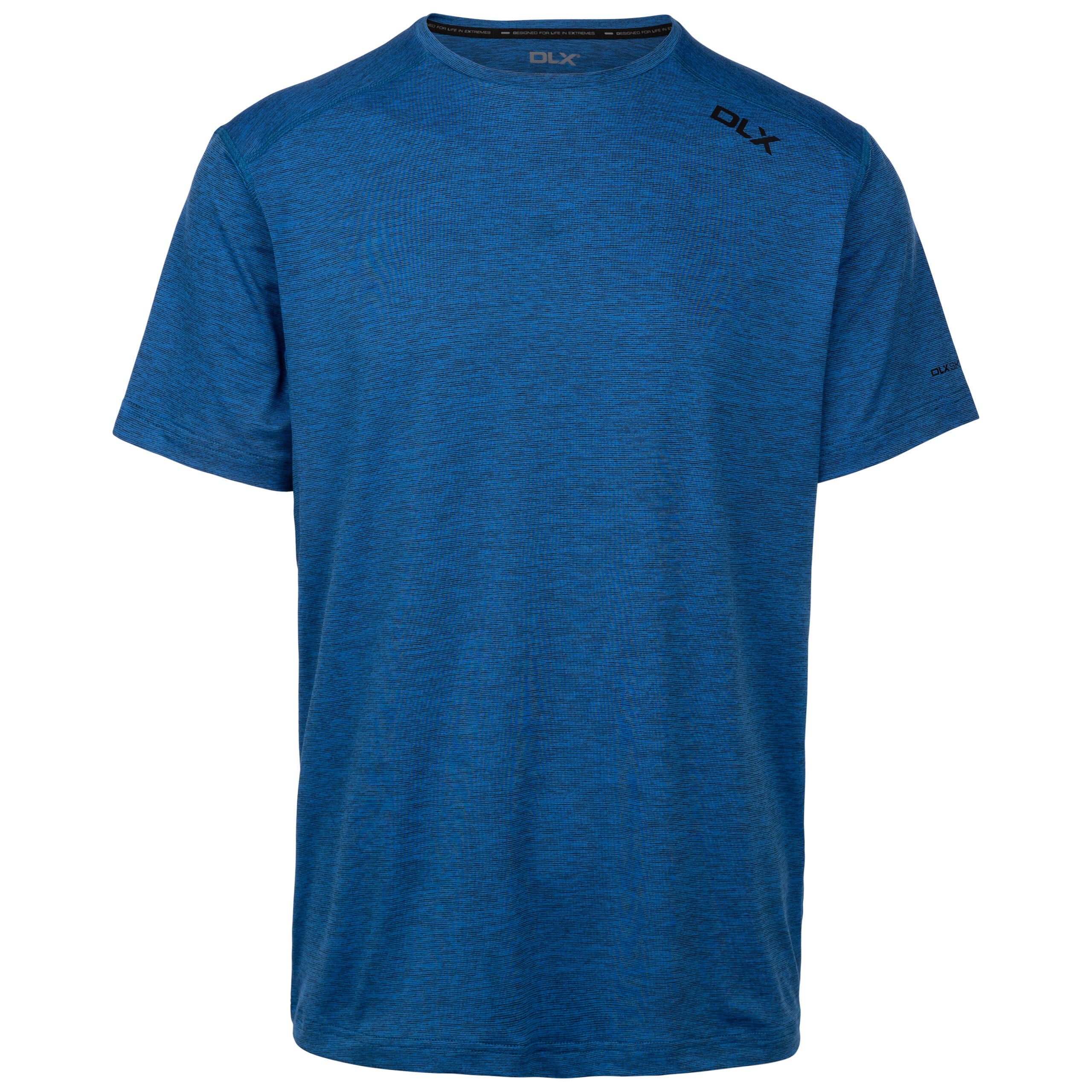DLX MensT-Shirt Doyle - Activewear Marled Stripe Quick Dry Top
