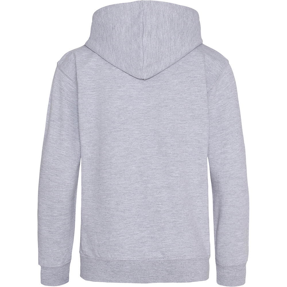 Unisex Kapuzenpullover College Damen und Herren Grau Melliert 2/3
