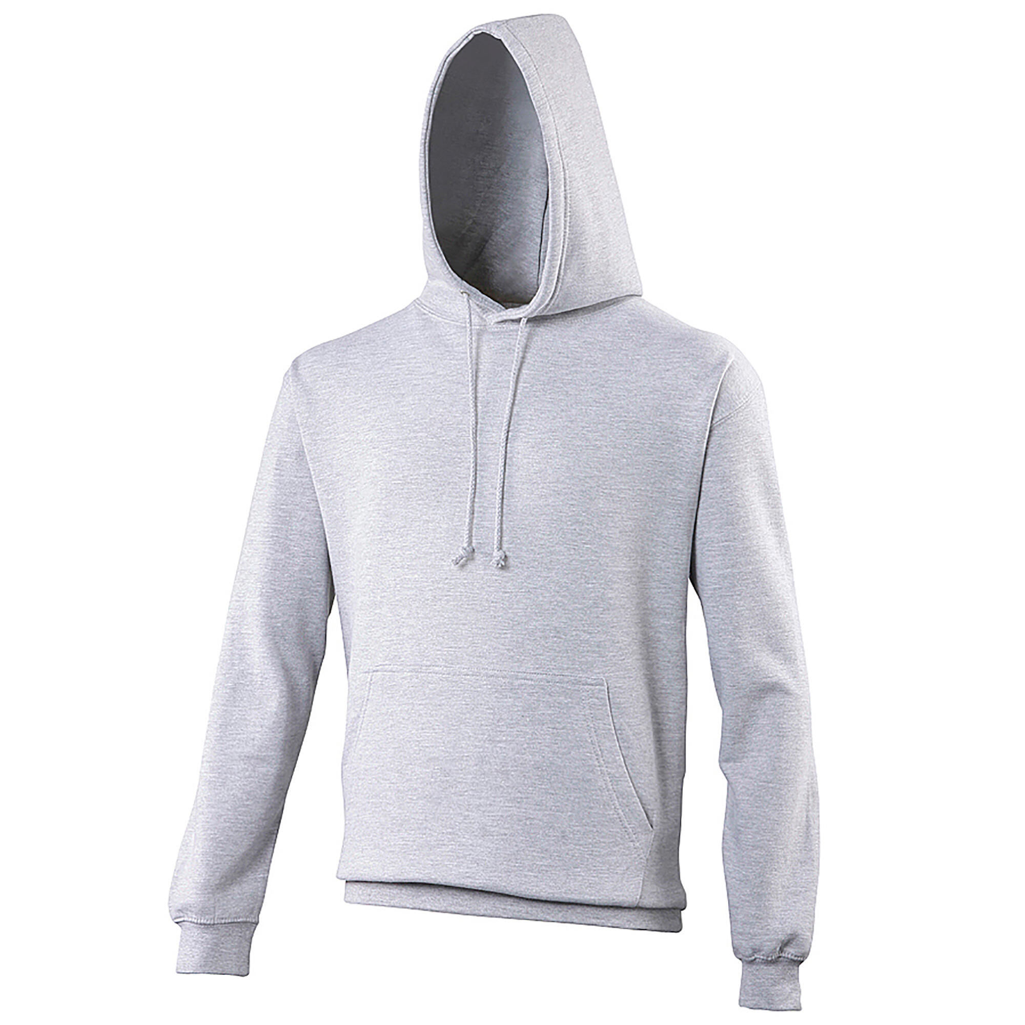 Unisex Kapuzenpullover College Damen und Herren Grau Melliert 3/3
