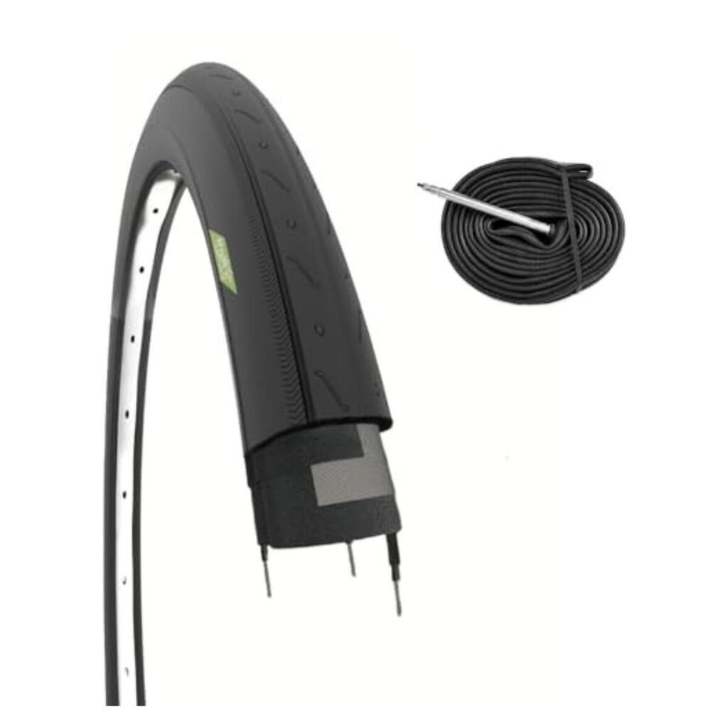 Tyre 700x23C (23-622)+inner tube 48mm,tyre 700 x 23C road race EV