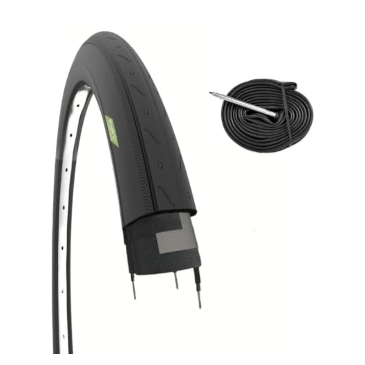 ECOVELO Copertone 700x23C (23-622) + camera, pneumatico stradale 700 x 23C road race EV