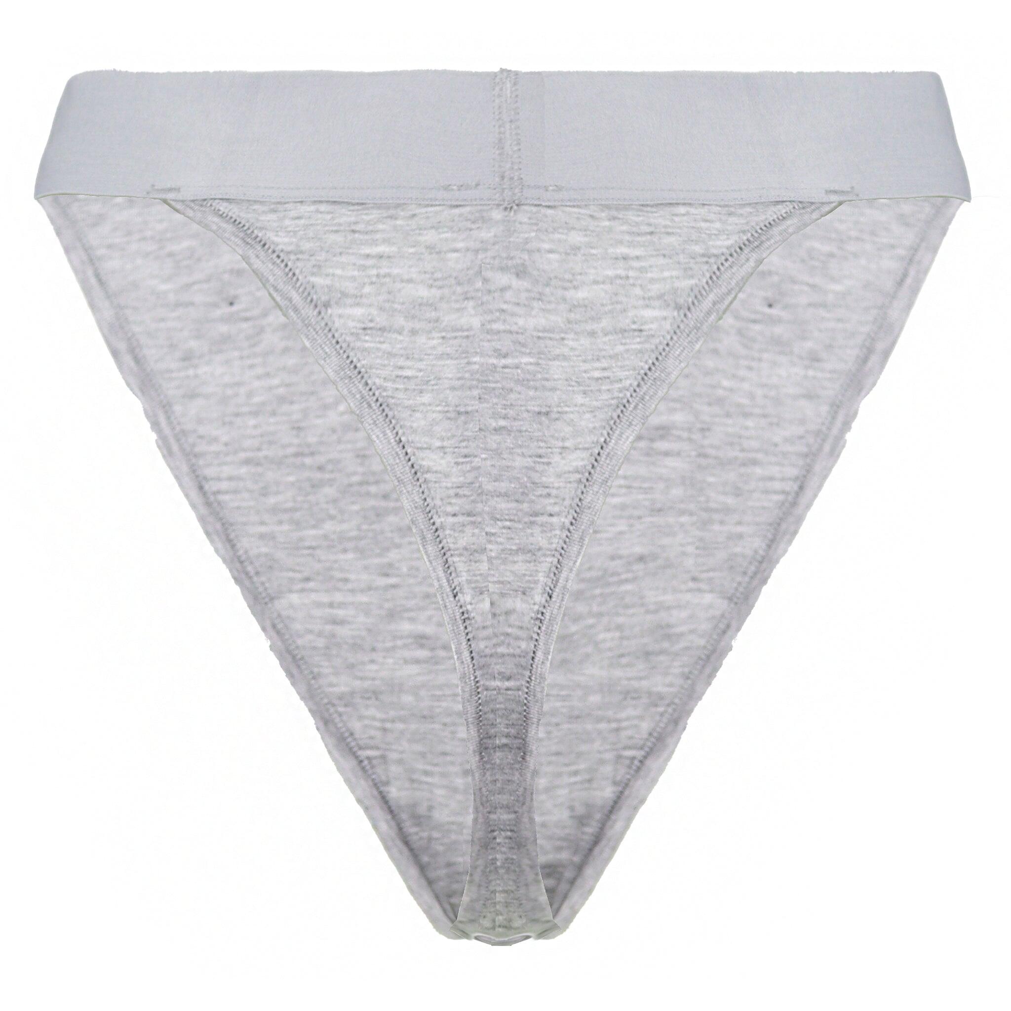 Gymshark Cotton Womens Grey Thong 1/3