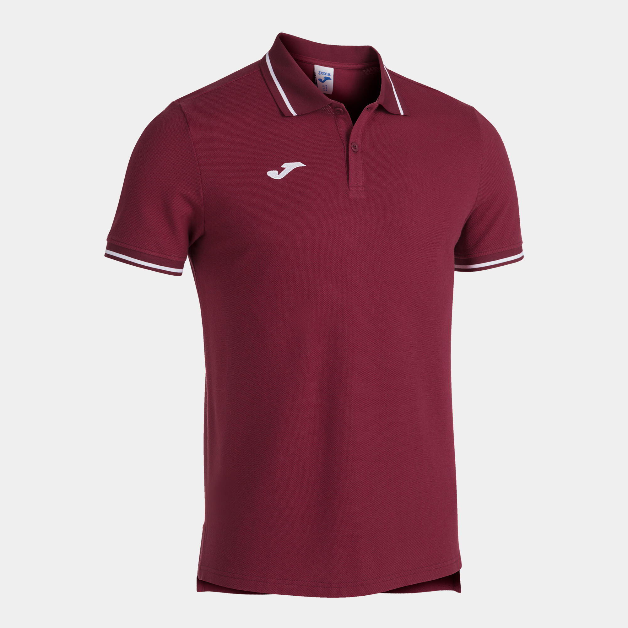 Polo Manga Corta Niños Joma Confort II Burdeos 3/5