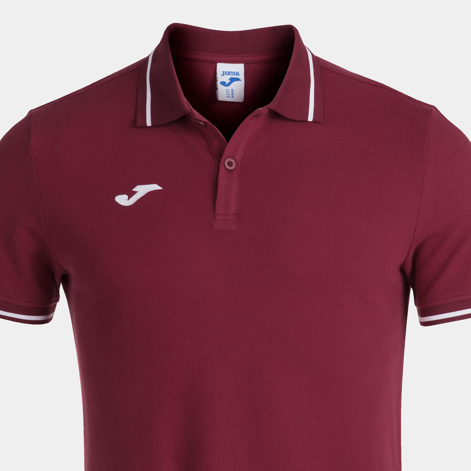 Polo Manga Corta Niños Joma Confort II Burdeos 4/5
