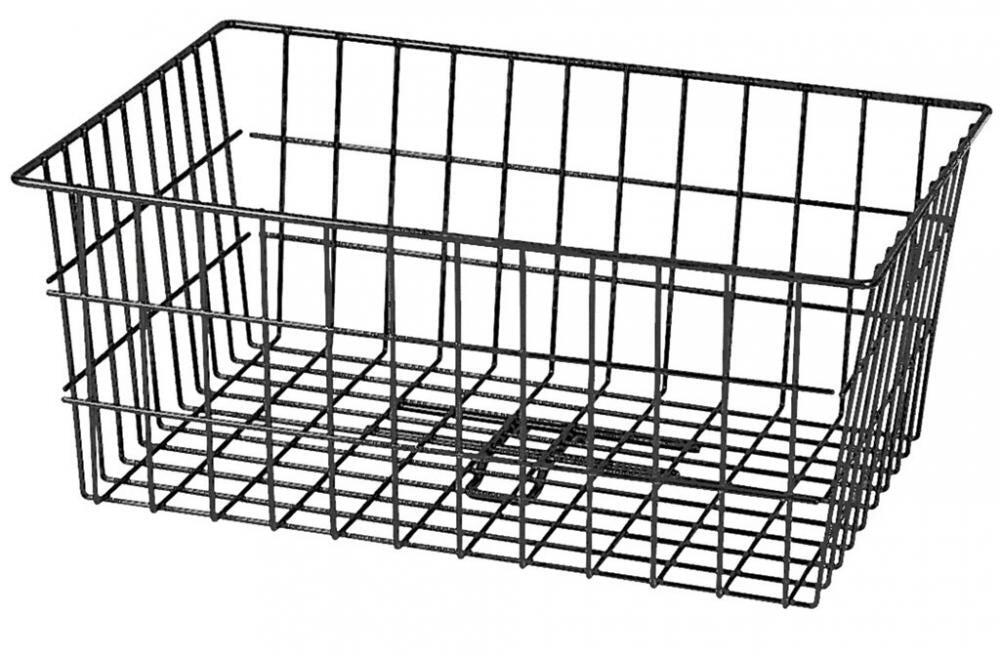 Klickfix Hinterradkorb Maxi 55x20x36cm, schwarz, weitmaschig 2/2
