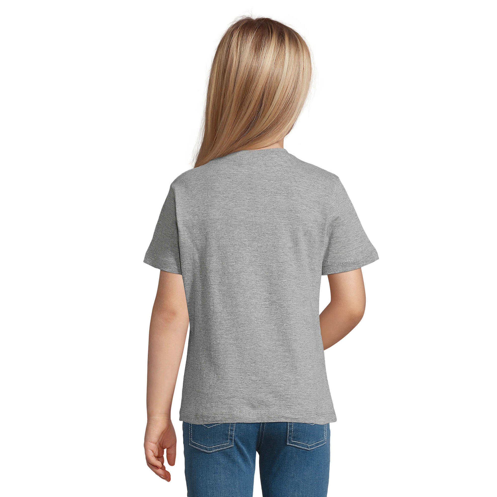 Camiseta Regent 150 Mezcla para Niños/Niñas Gris 2/3