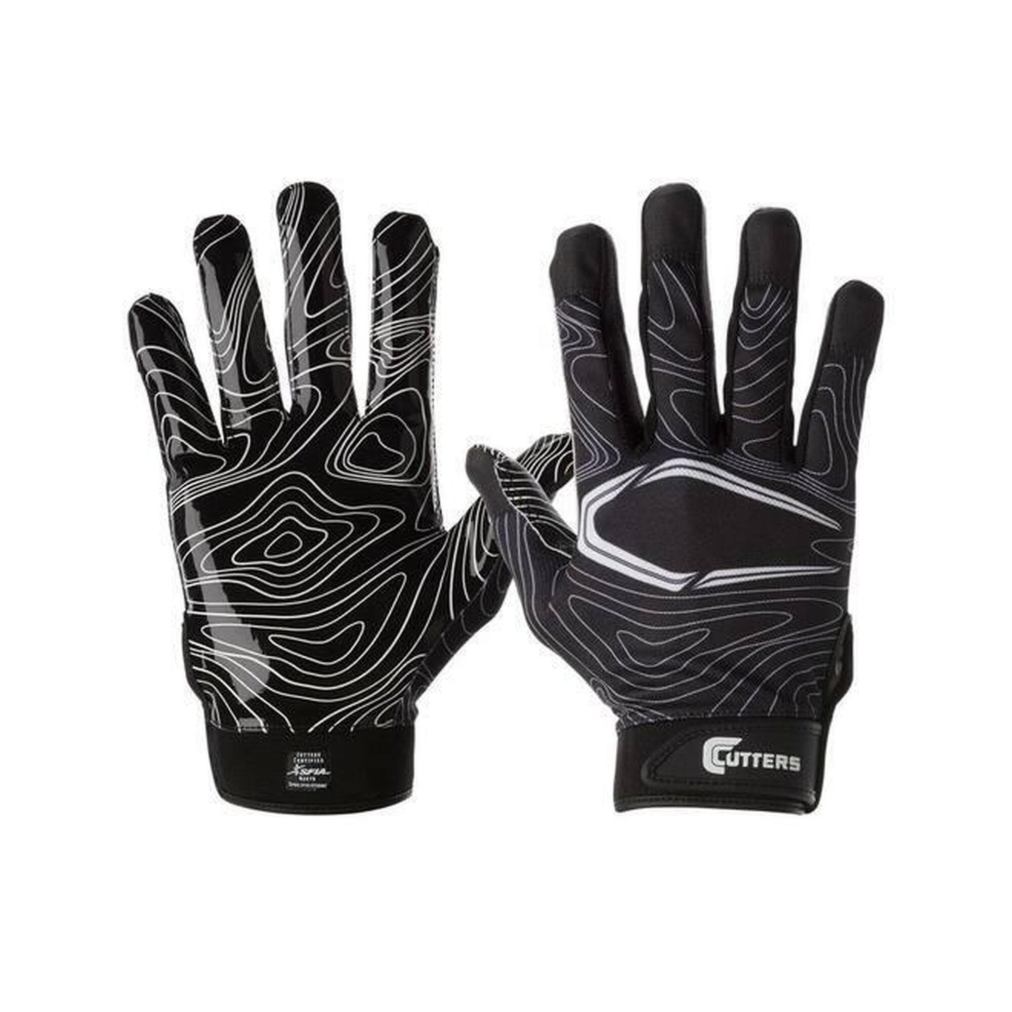 Cutters - Cutters S150 Game Day Receiver Topo Youth Xxs/xs Black - Gants Football Américain - Multicolore|noir - 2xs-xs - Decathlon