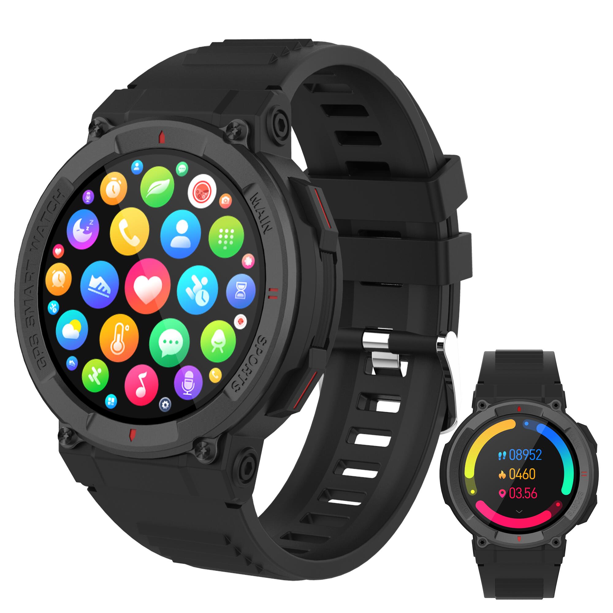 DENVER Smartwatch - GPS - Volledige Belfunctie - Sporthorloge - SWG339