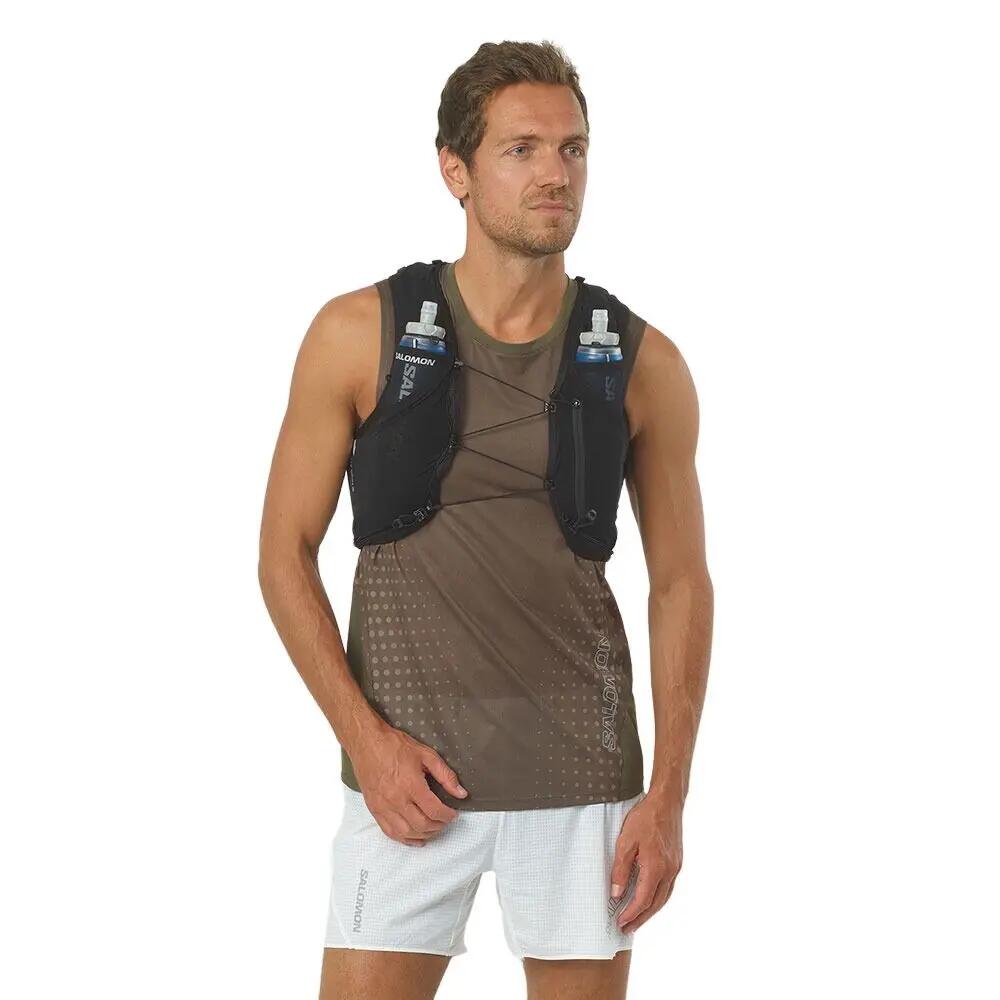 Chaleco Adv Skin 5 +2 Soft Flask Black/Ebony running Unisex Negro Salomon 3/3