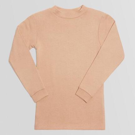 T-shirt chaud manches longues col semi-cygne