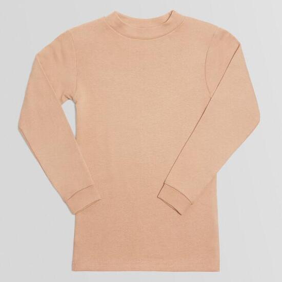 T-shirt chaud manches longues col semi-cygne