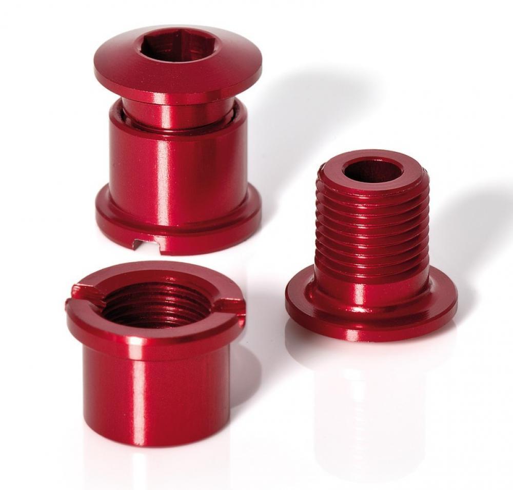 Vis de plateau XLC CR-X01 — 5 pièces, 7 mm, aluminium 7075, rouge 2/2