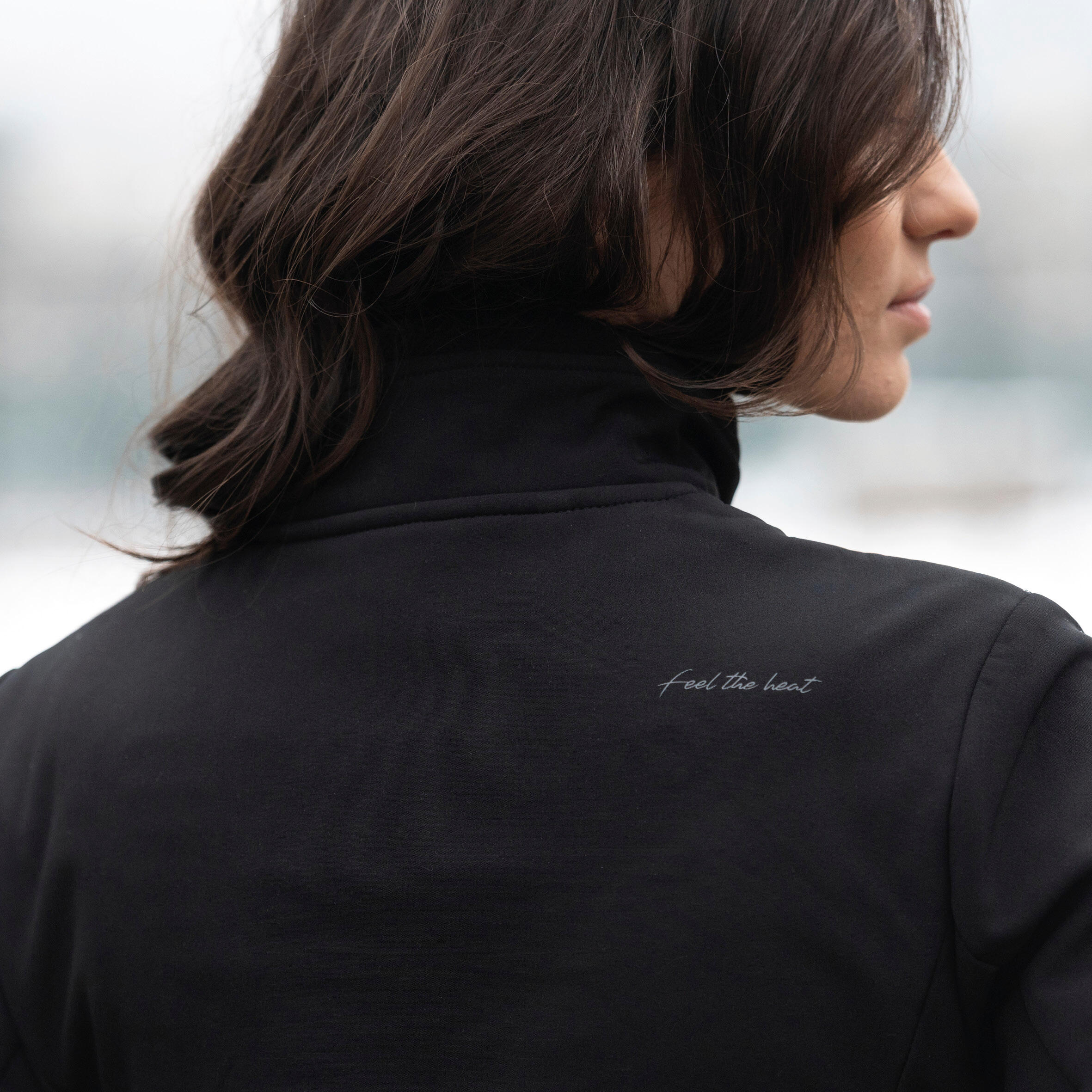 Veste softshell chauffante - Coupe slim– Doublure polaire  Noir -Super batterie 6/7