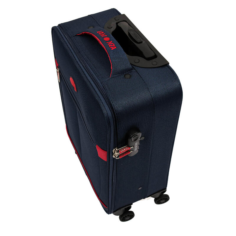 Troler Dortmund, Lamonza, 70x41x25 cm, 2.9 kg, extensibil 30%, albastru