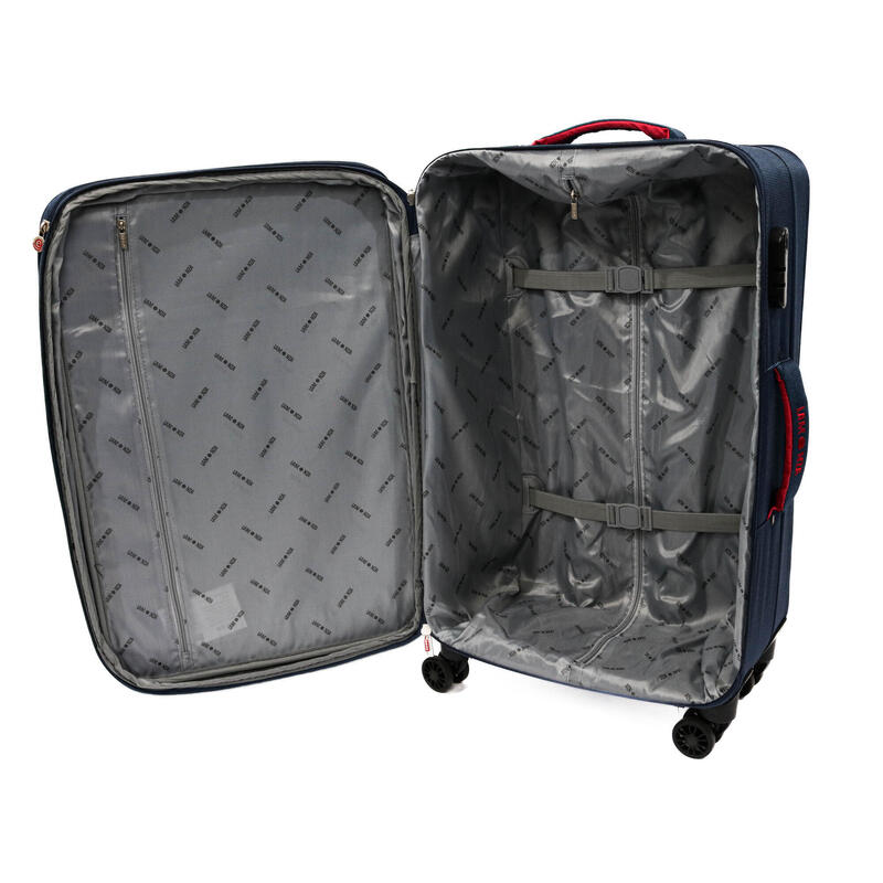 Troler Dortmund, Lamonza, 70x41x25 cm, 2.9 kg, extensibil 30%, albastru