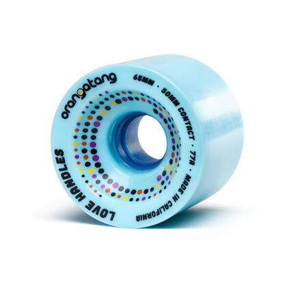 Roues Skateboard - Sk8 - Love Handles - 65 mm - Bleu - Orangatang