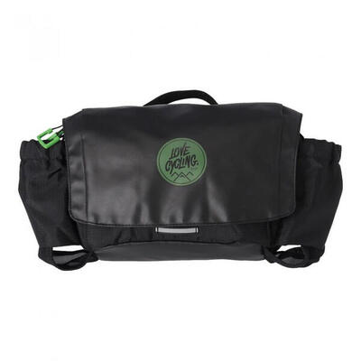 XLC BA-H01 Hüfttasche, wasserabweisend, 3,6L Volumen, 27x21x8cm, mit Flaschen...