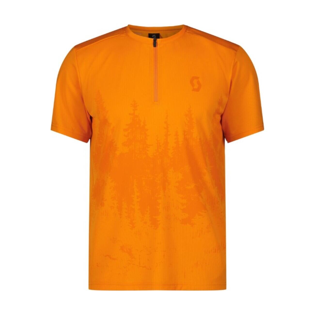Camisola com mangas curtas - trail flow zip w