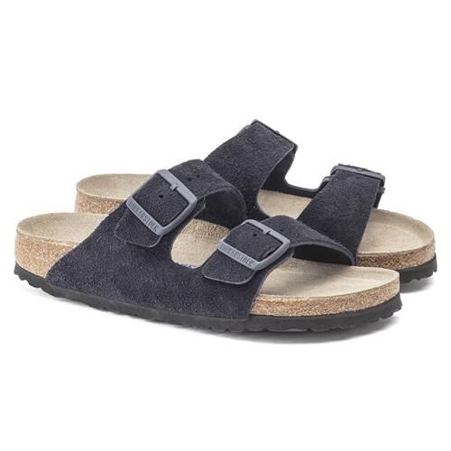 Klapki damskie Birkenstock Arizona Sfb Midnight Narrow Fit