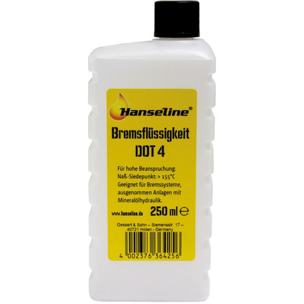 Hanseline Bremsflüssigkeit DOT 4, Flasche 250ml 2/2