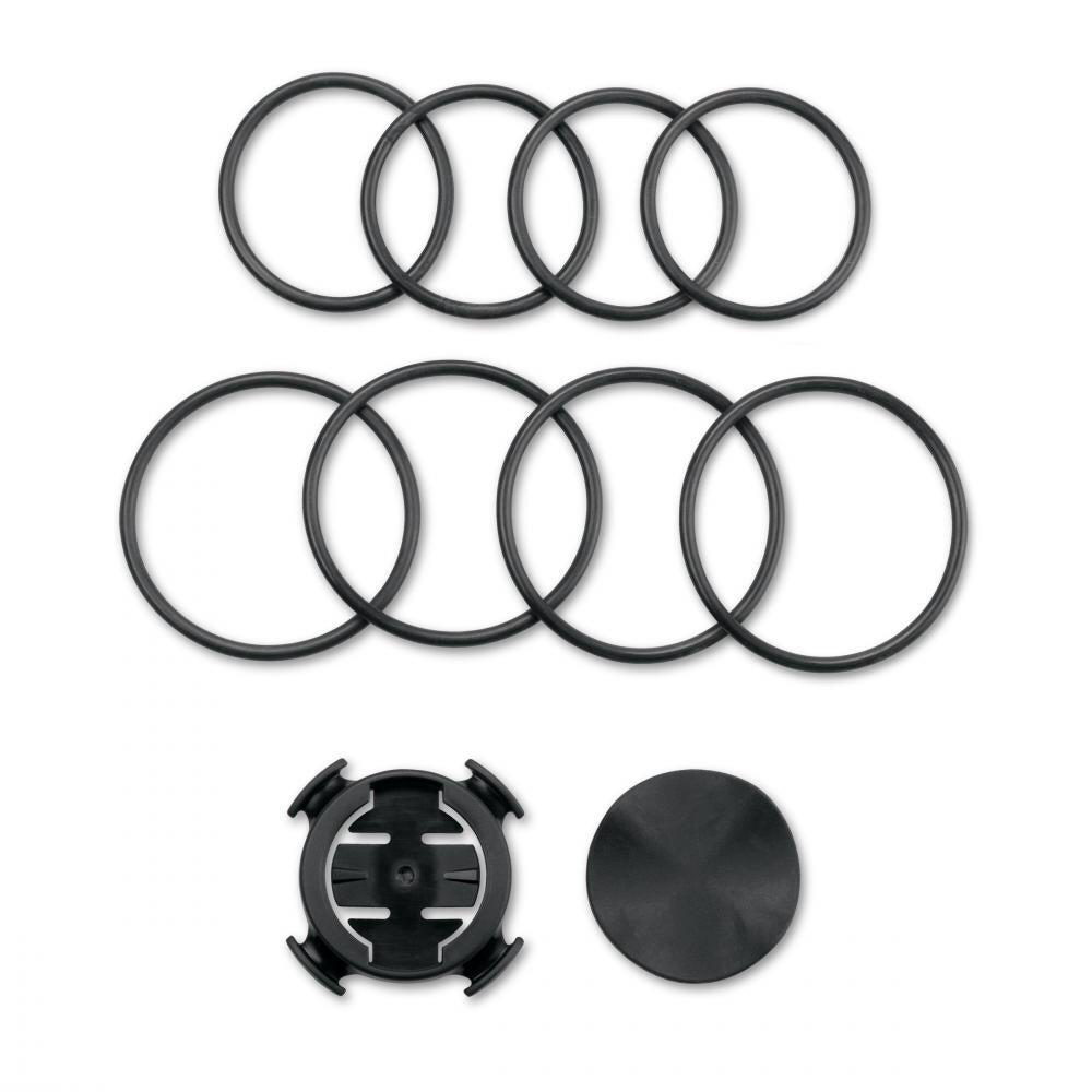 Garmin Edge handlebar mount with rubber bases and bands