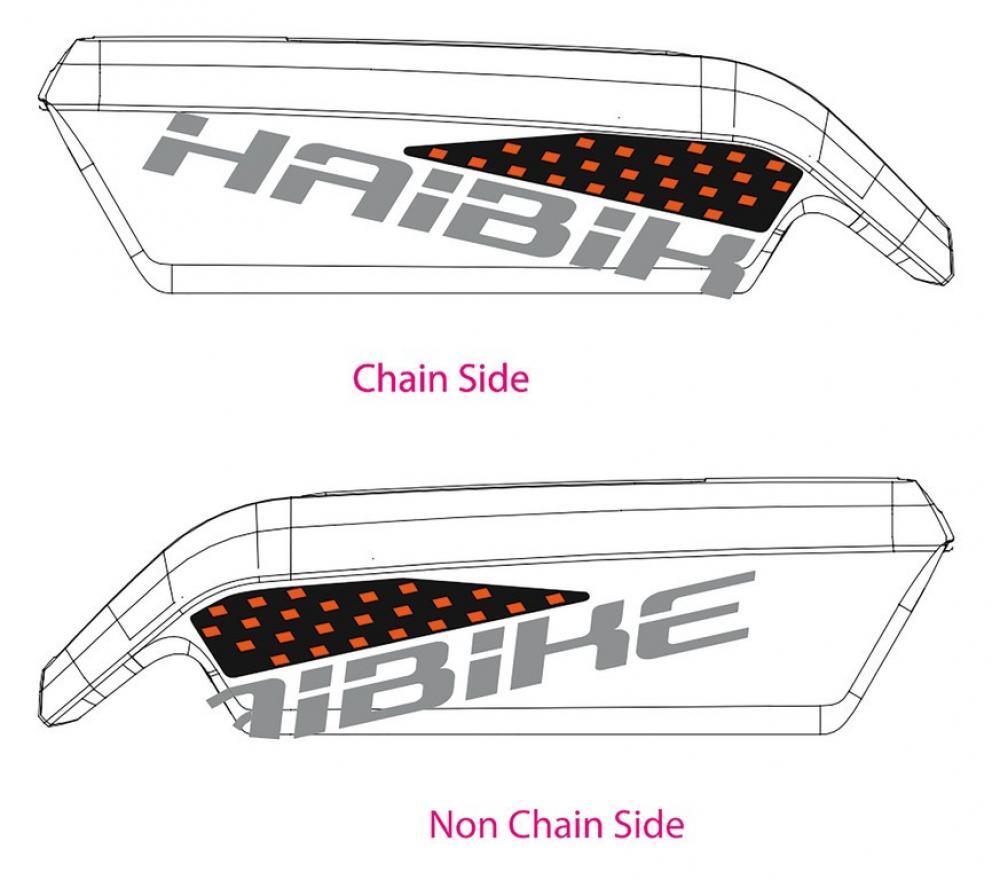 Haibike Dekor Xduro f.Batteriegehäuse 2018,HB-S09 orange-rot f.carbon BOSCH 2/2