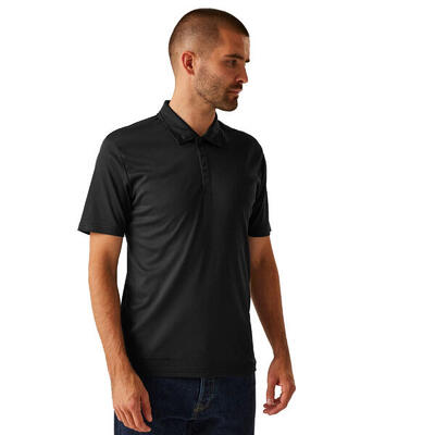 Heren gerecycled poloshirt (marineblauw)