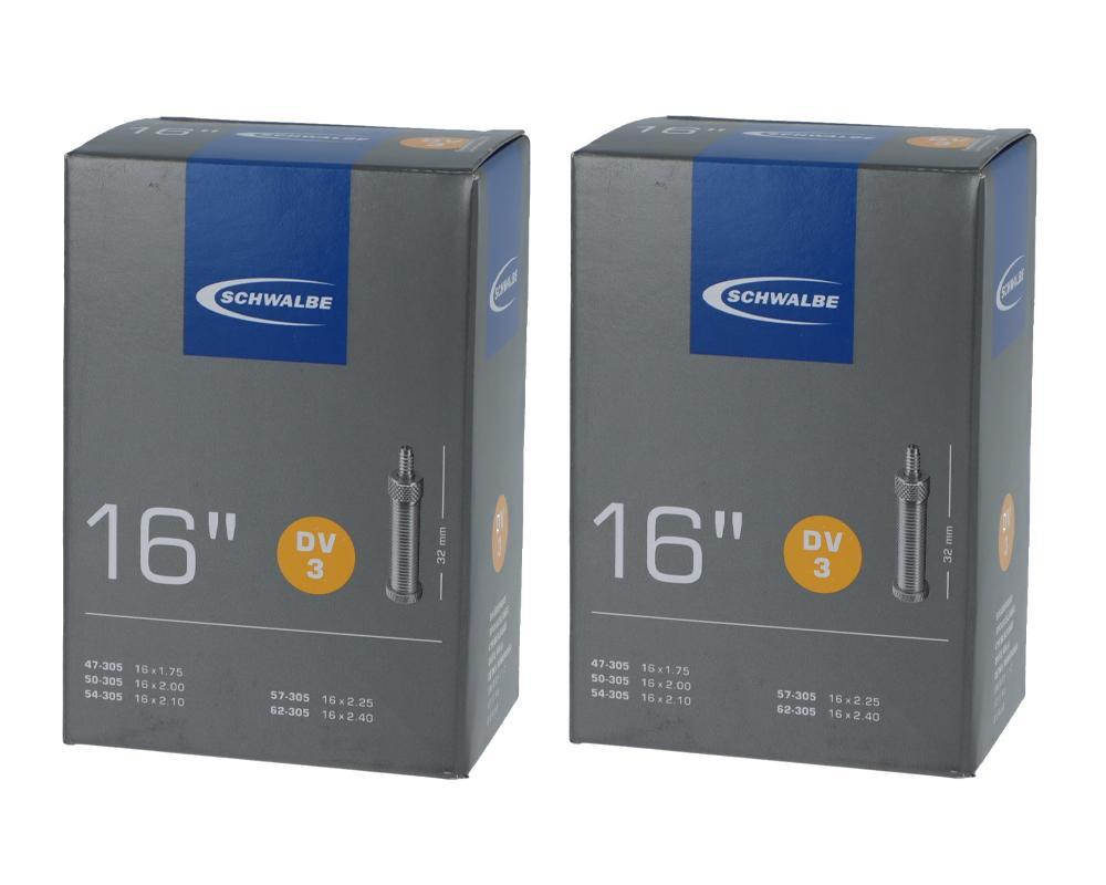 Schwalbe 2x Schlauch DV3 (47/62-305) - 16 Zoll 1/3