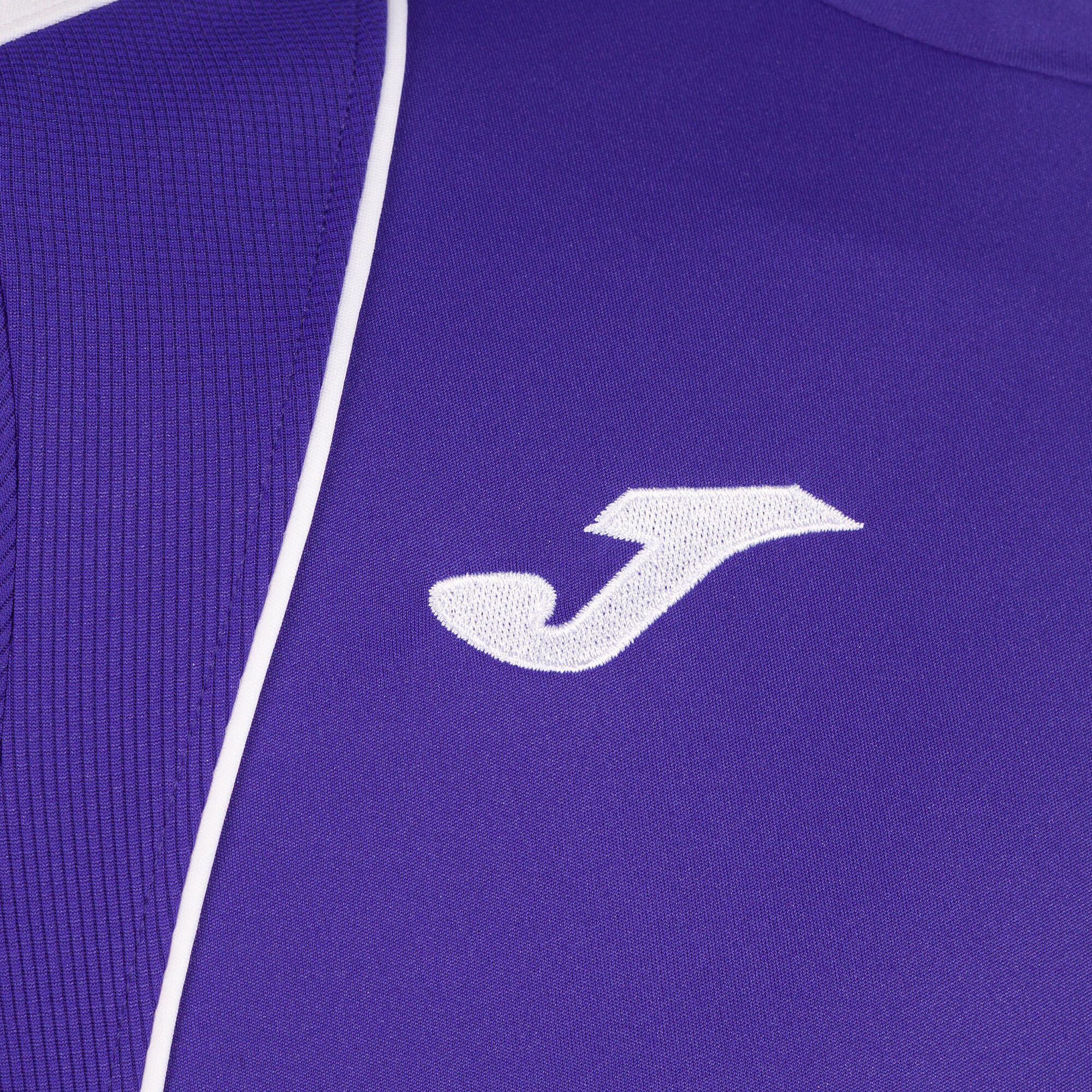 T-Shirt Manga Curta Futebol Homem Joma Championship VII Roxo 3/4