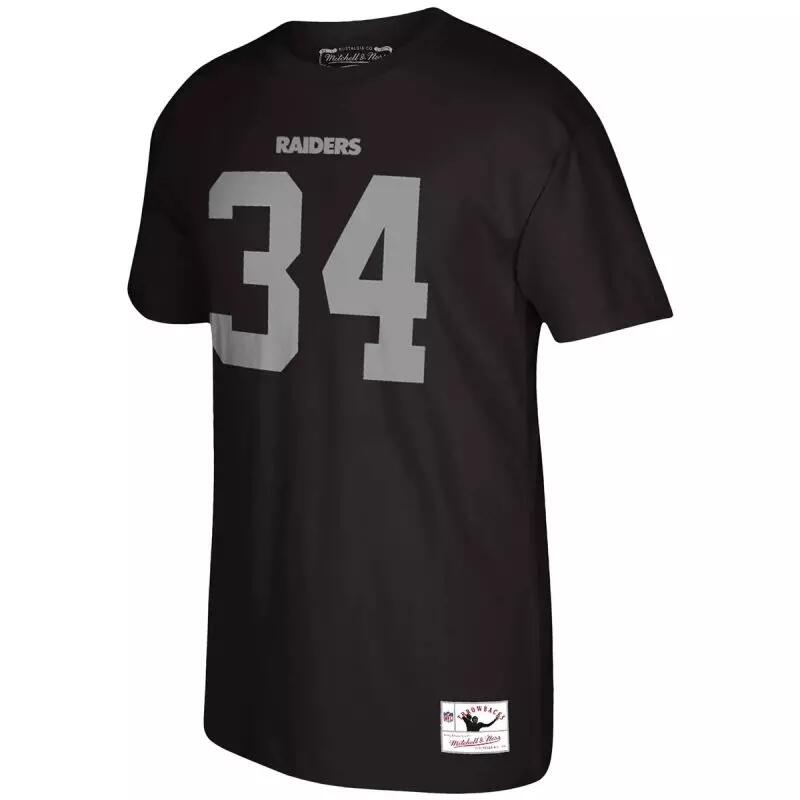 T-shirt NFL Bo Jackson Las Vegas Raiders Mitchell & Ness player Noir 1/3