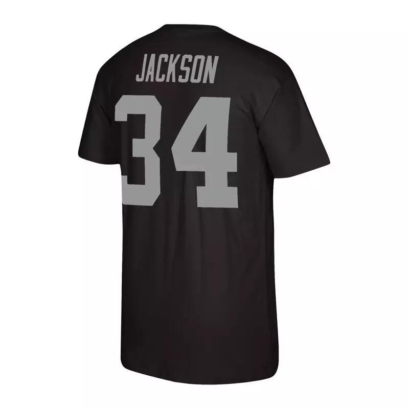 T-shirt NFL Bo Jackson Las Vegas Raiders Mitchell & Ness player Noir 2/3