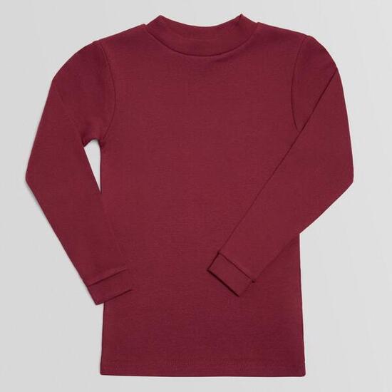 T-shirt chaud manches longues col semi-cygne