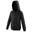 Sweatshirt À Capuche Et Fermeture Zippée Enfant Unisexe (Noir Profond)