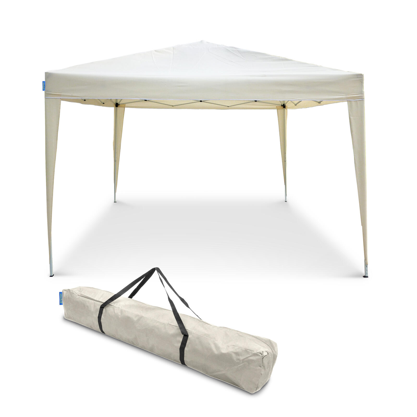Goodyear - Carpa plegable 3x3 m Beige Multifuncional | Impermeable | Ideal para 3/3