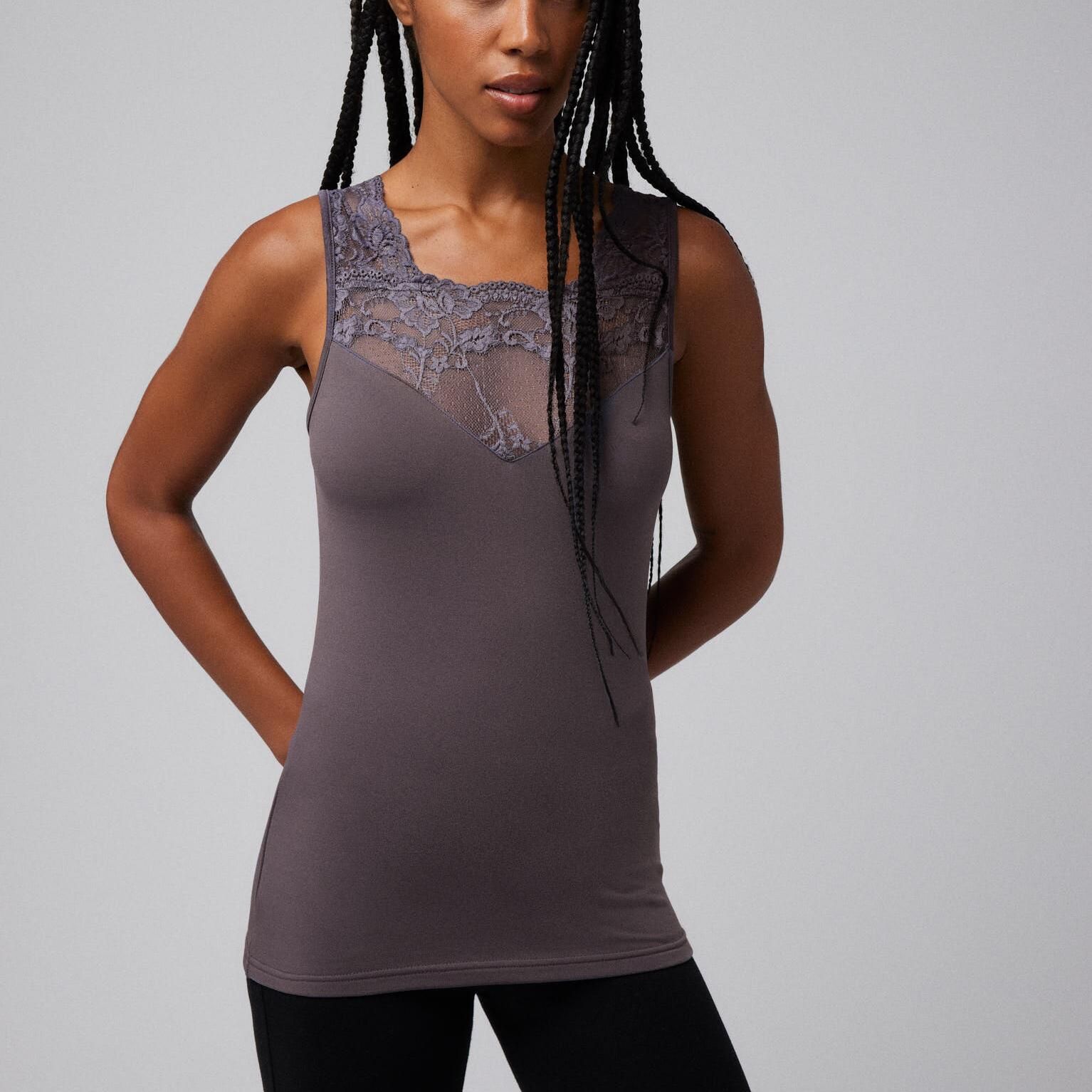 Camiseta térmica encaje sin mangas marengo YSABEL MORA Decathlon