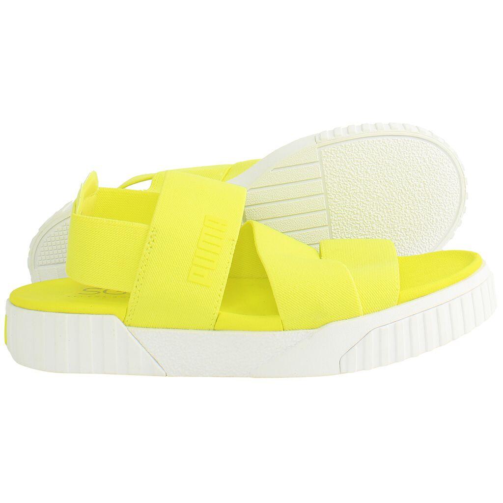 Puma Cali Sandalen Neongelb 4/5