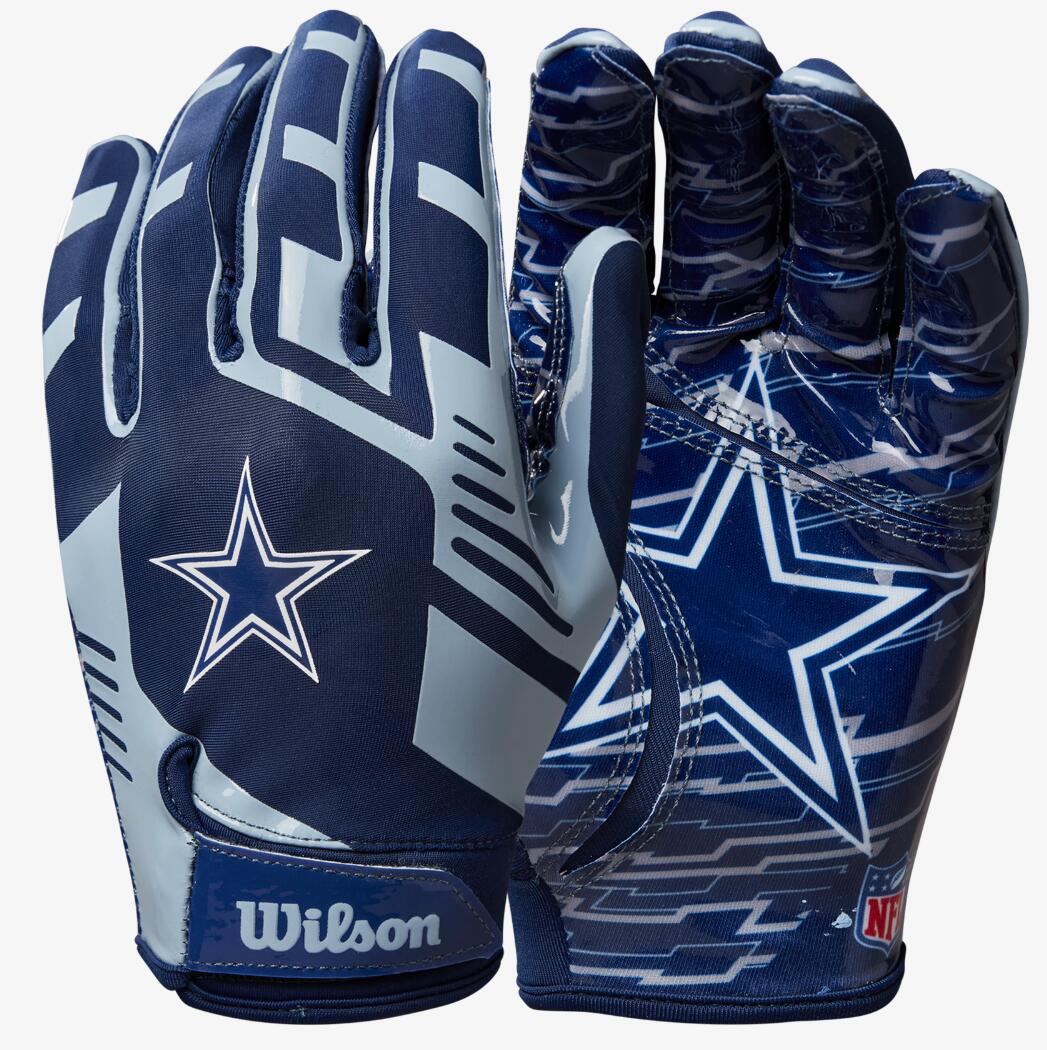 Wilson Youth NFL Stretch Fit Gloves Team Kansas City Chiefs 2/5