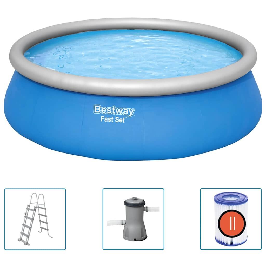 Bestway Fast Set Zwembadset opblaasbaar rond 457x122 cm 2/7